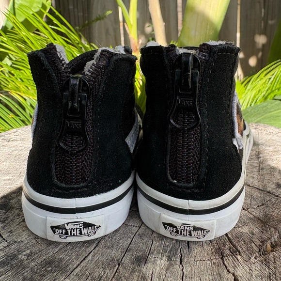 Vans SK8 Hi-Zip Leopard Heart Shoes | Size 6 - Picture 3 of 8